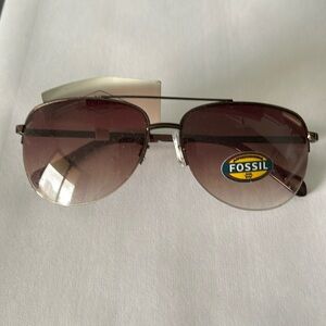 Fossil Aviator Sunglasses NWT Unisex